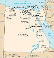 A map of Egypt